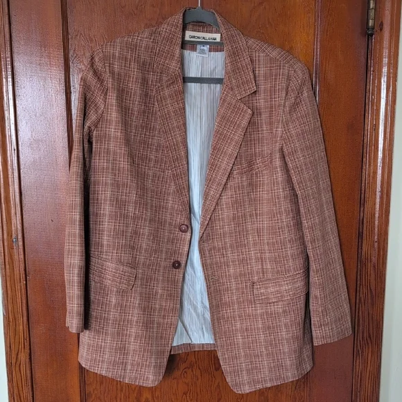 Caron Callahan Claudia Blazer in Auburn Plaid - Picture 1 of 5